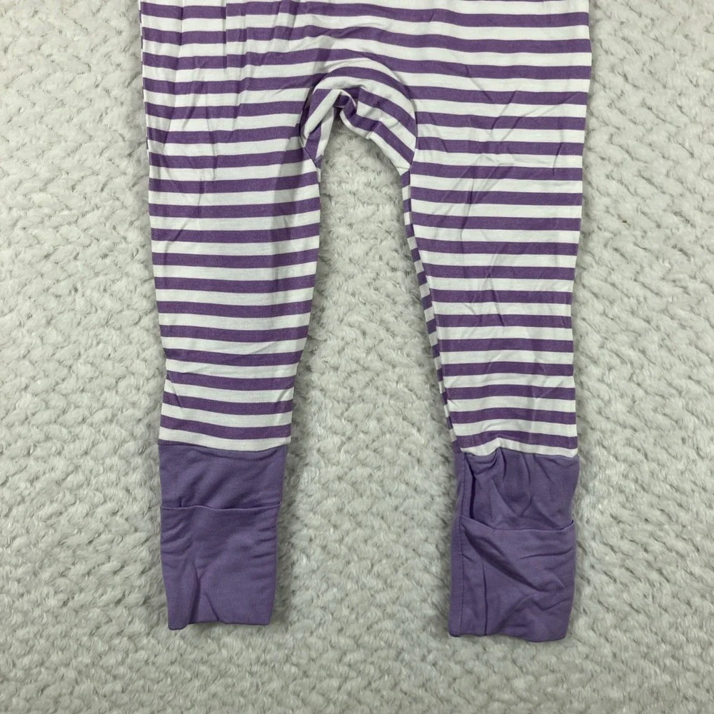 NWOT Suzel Bamboo Baby‎ Romper Purple Stripe 3-6M $23